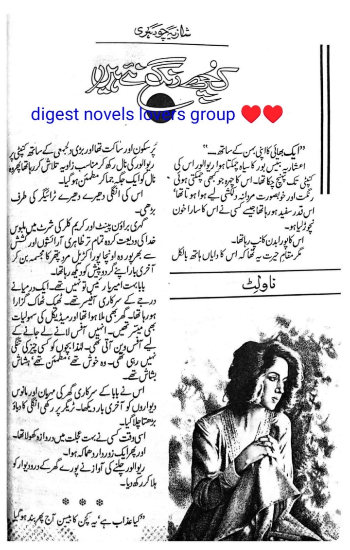 Kuch rang naye hain by Shazia Chaudhary