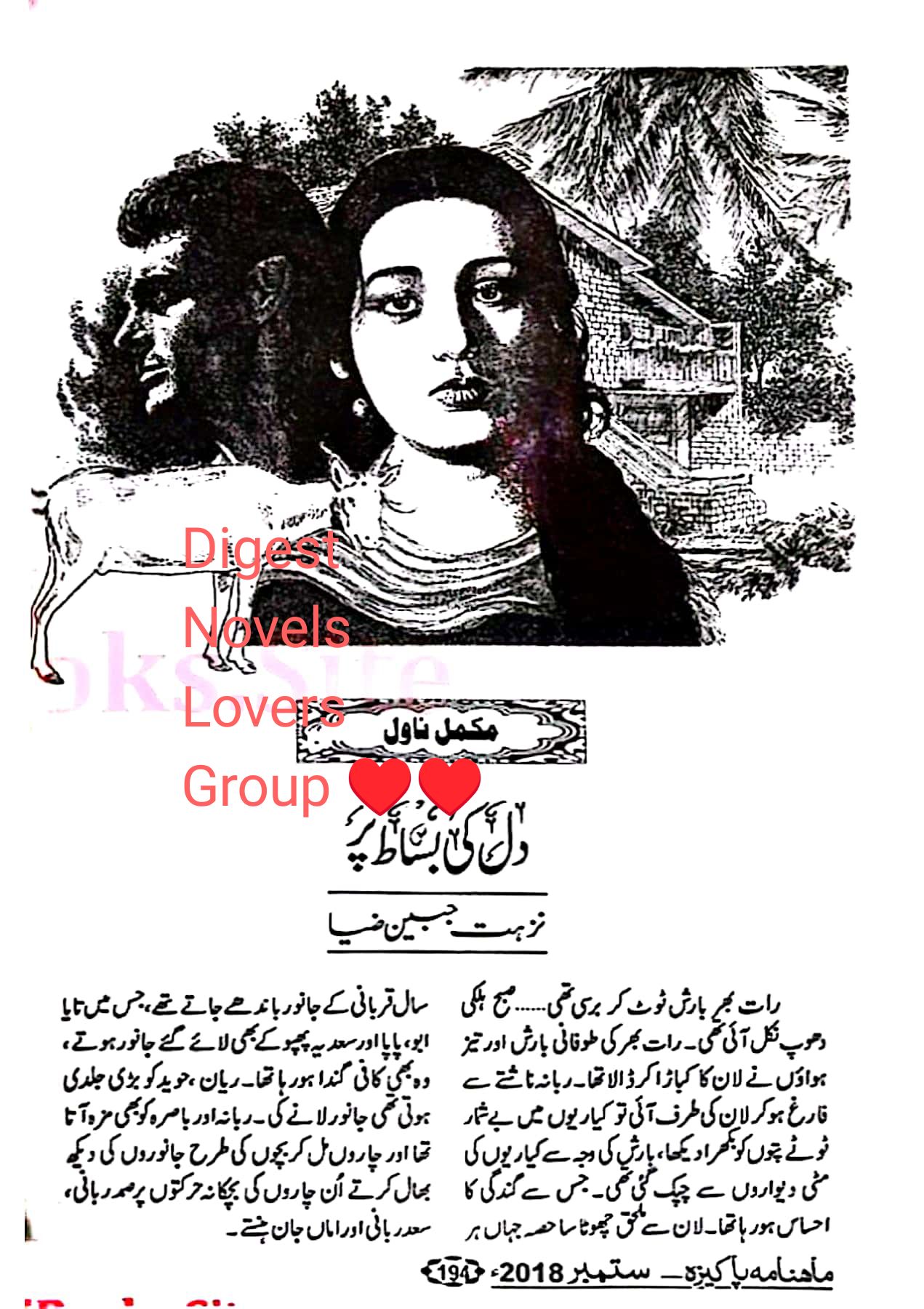 Dil ki bisat per by Nuzhat Jabeen Zia