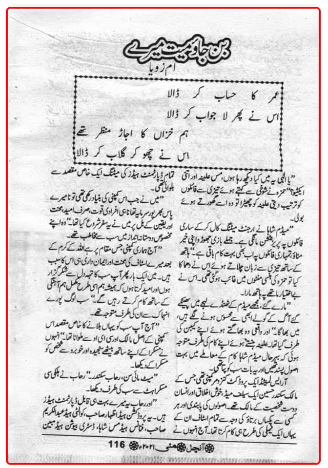 Ban jao meet mere by Umme Zoya