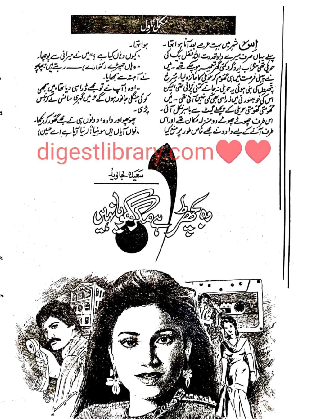 Wo bichra hai mager khoya nahi by Sayeda Javed