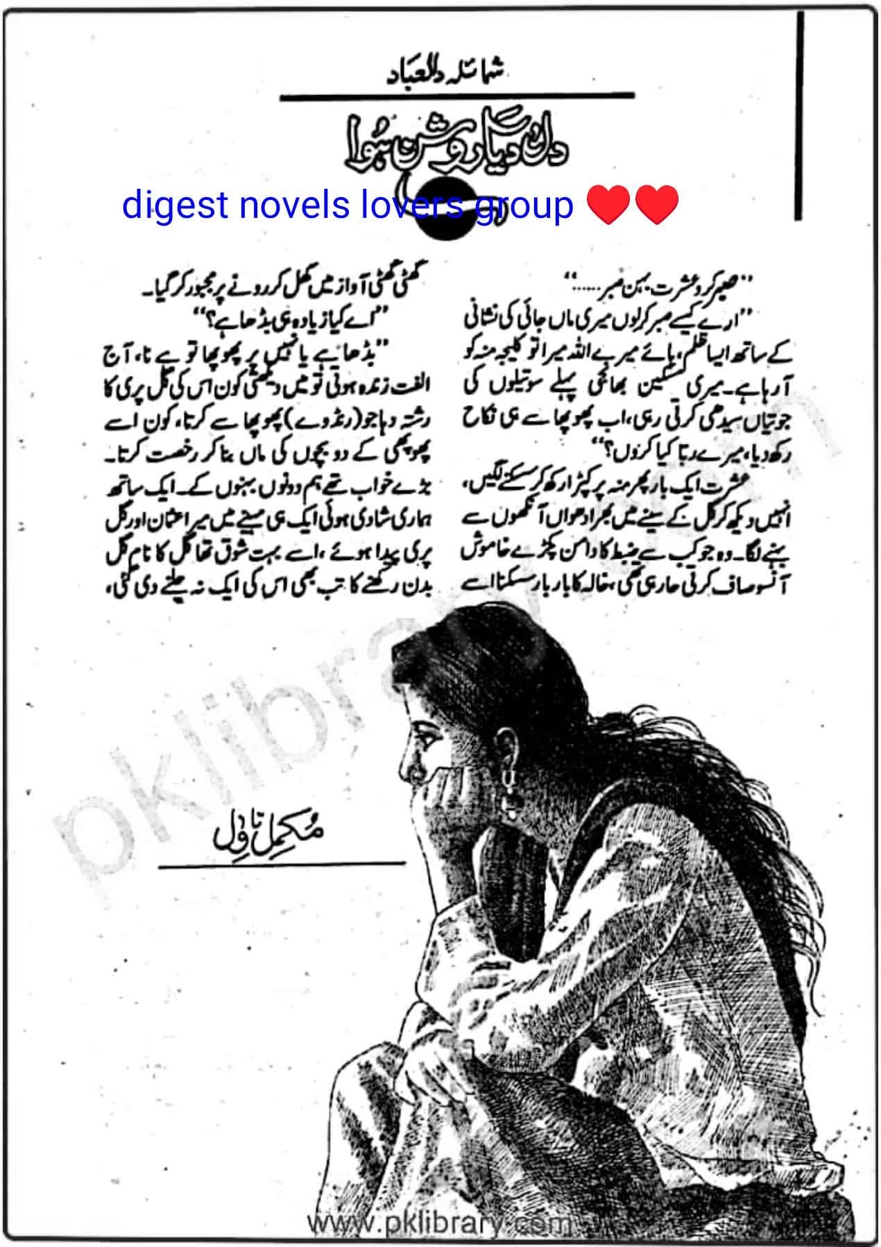 Dil diya roshan hua by Shumaila Dilebad