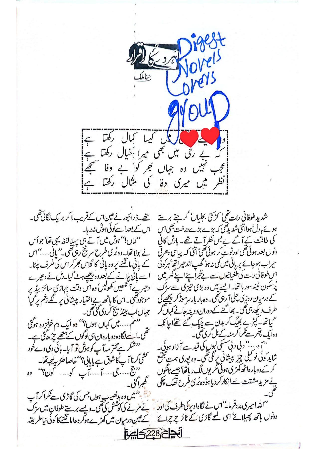 Hirday ka iqrar by Hina Malik