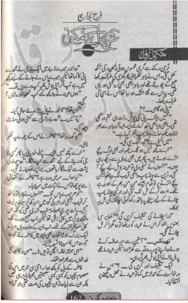 Hareem e dil ke makeen by Farah Bukhari