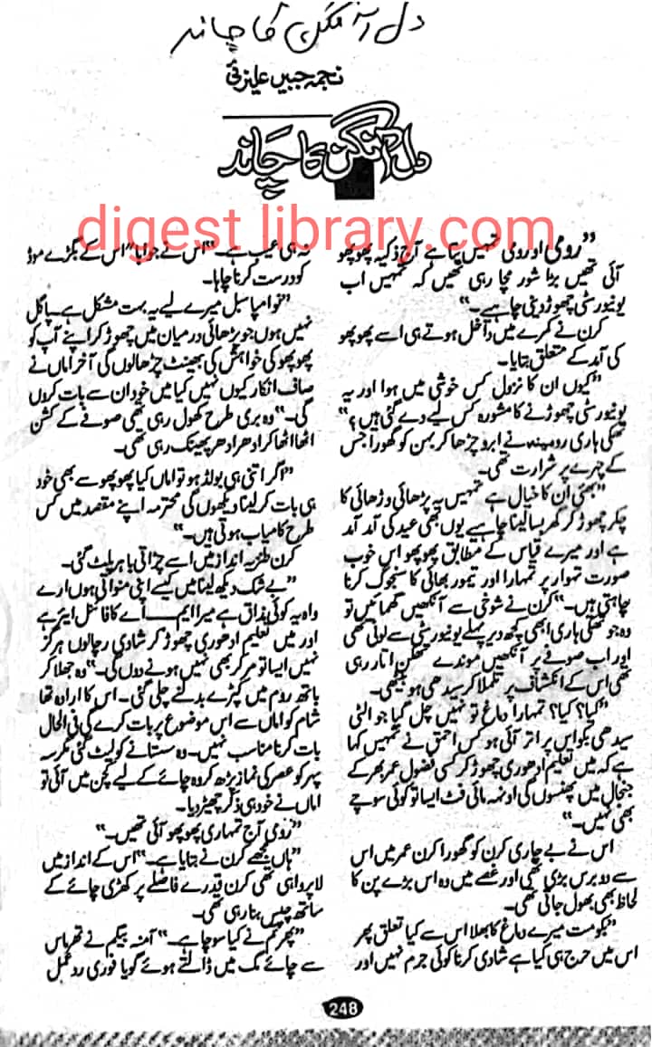 Dil aangan ka chand by Najma Jabeen