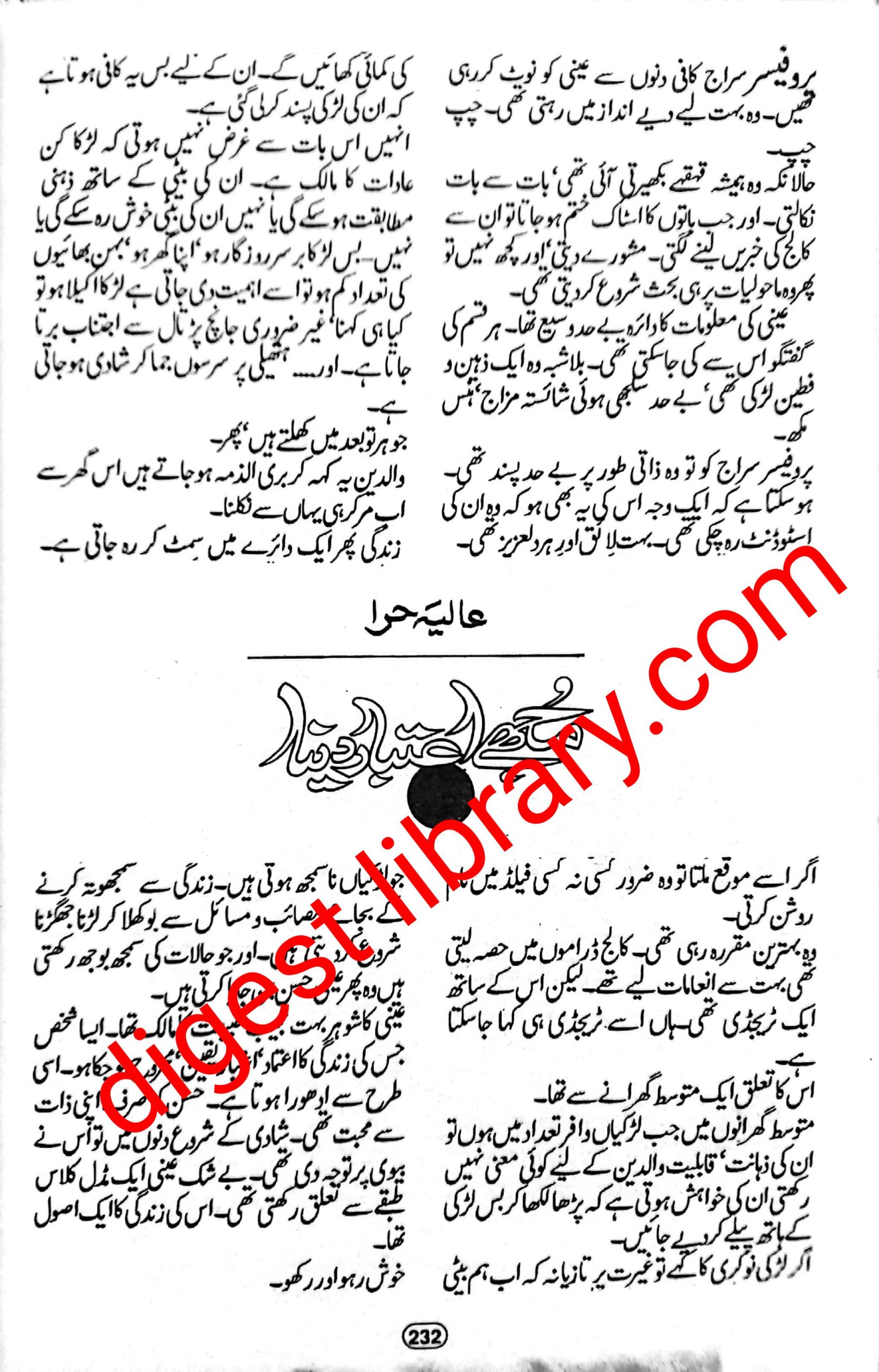 Mujhe Itbar dena by Alia Hira