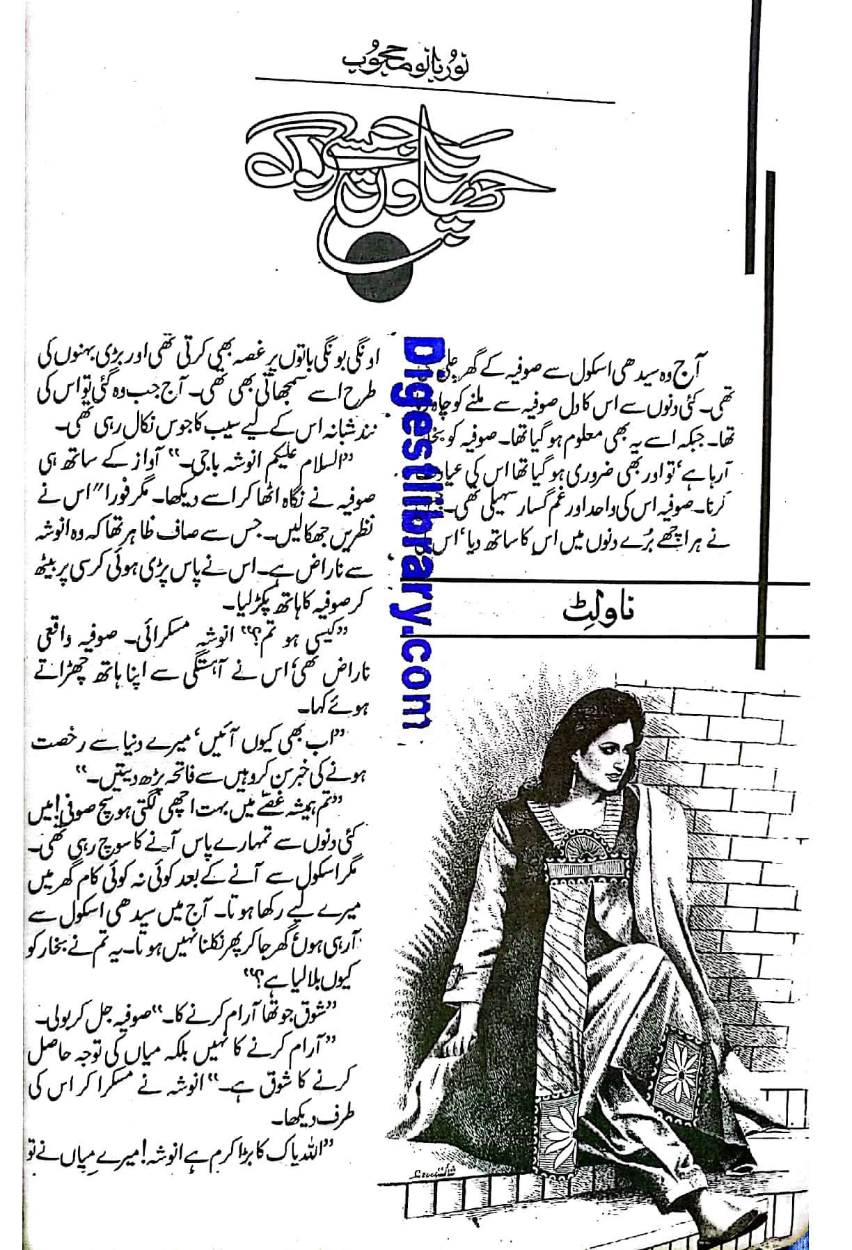 Chaon jese log by Noor Bano Mahjoob