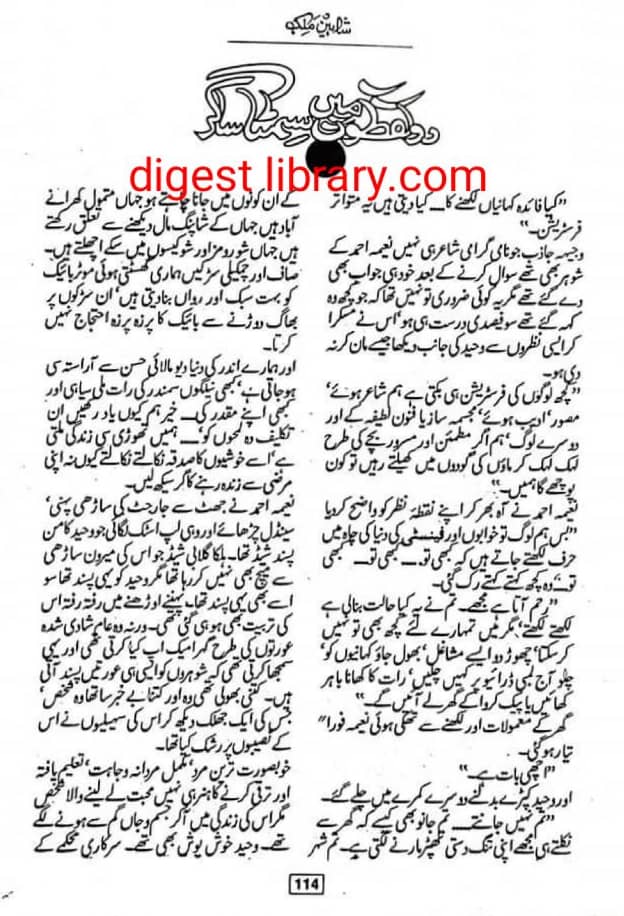 Do lafzon mai simta sagar by Shaheen Malik โ novel cover