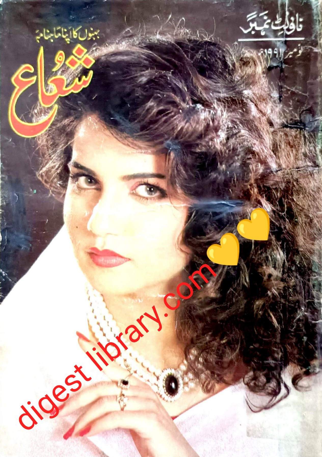 Shua digest November 1991 โ monthly digest issue cover